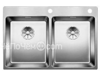 Кухонная мойка Blanco Andano 340/340-IF-A нерж. сталь зерк.полир. с кл.-авт. InFino (арт.522997)