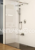 Душевая перегородка RAVAK Walk-In Wall GW9WG0C00Z1 блестящий + транспарент
