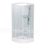 Душевая кабина FRANK F420 White без крыши низкий поддон