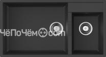 Кухонная мойка Omoikiri Tedori 85-2-U-BL Tetogranit/черный (4993940)
