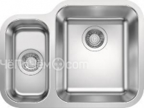 Кухонная мойка Blanco SUPRA 340/180-U клапан-автомат, чаша справа нержавеющая сталь полированная 525