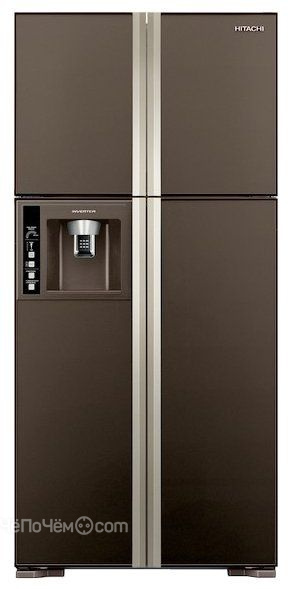 Холодильник HITACHI r-w662 pu3 gbw темно-коричневый