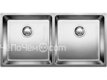 Кухонная мойка BLANCO andano 400/400-u клапан-автомат (518326)