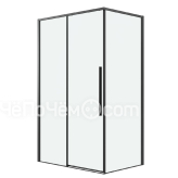 Душевое ограждение GROSSMAN 100.K33.01.120.21.00-200.K33.01.80.21.00 черный матовый