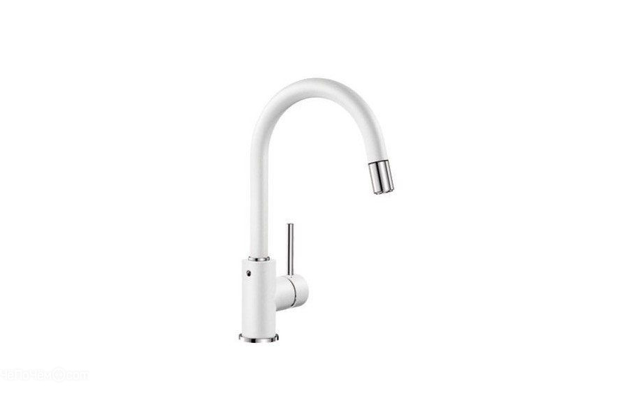 Смеситель BLANCO MIDA-S 521457 Silgranit белый