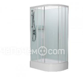 Душевая кабина FRANK F412/1L White средний поддон без крыши