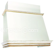 Вытяжка ELIKOR баривьера 90 (бежевый/дуб бел + патина зол)