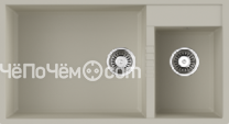 Кухонная мойка Omoikiri Tedori 85-2-U-EV Tetogranit/эверест (4993946)