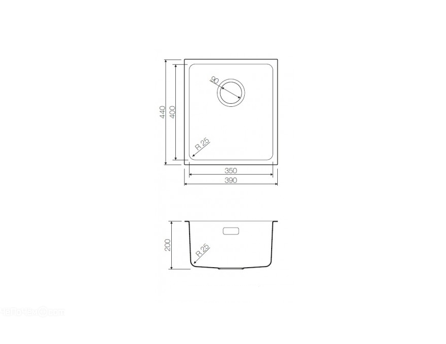 Кухонная мойка OMOIKIRI notoro 39-in (4993077)