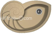 Кухонная мойка FLORENTINA Наутилус капучино (20.350.E0820.306)