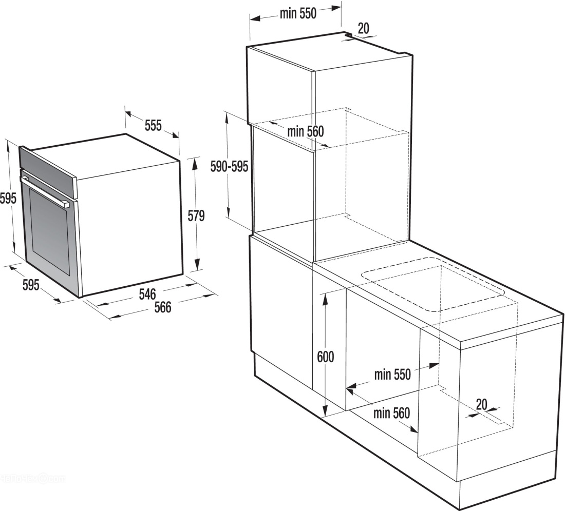 Духовой шкаф GORENJE gp 527 x
