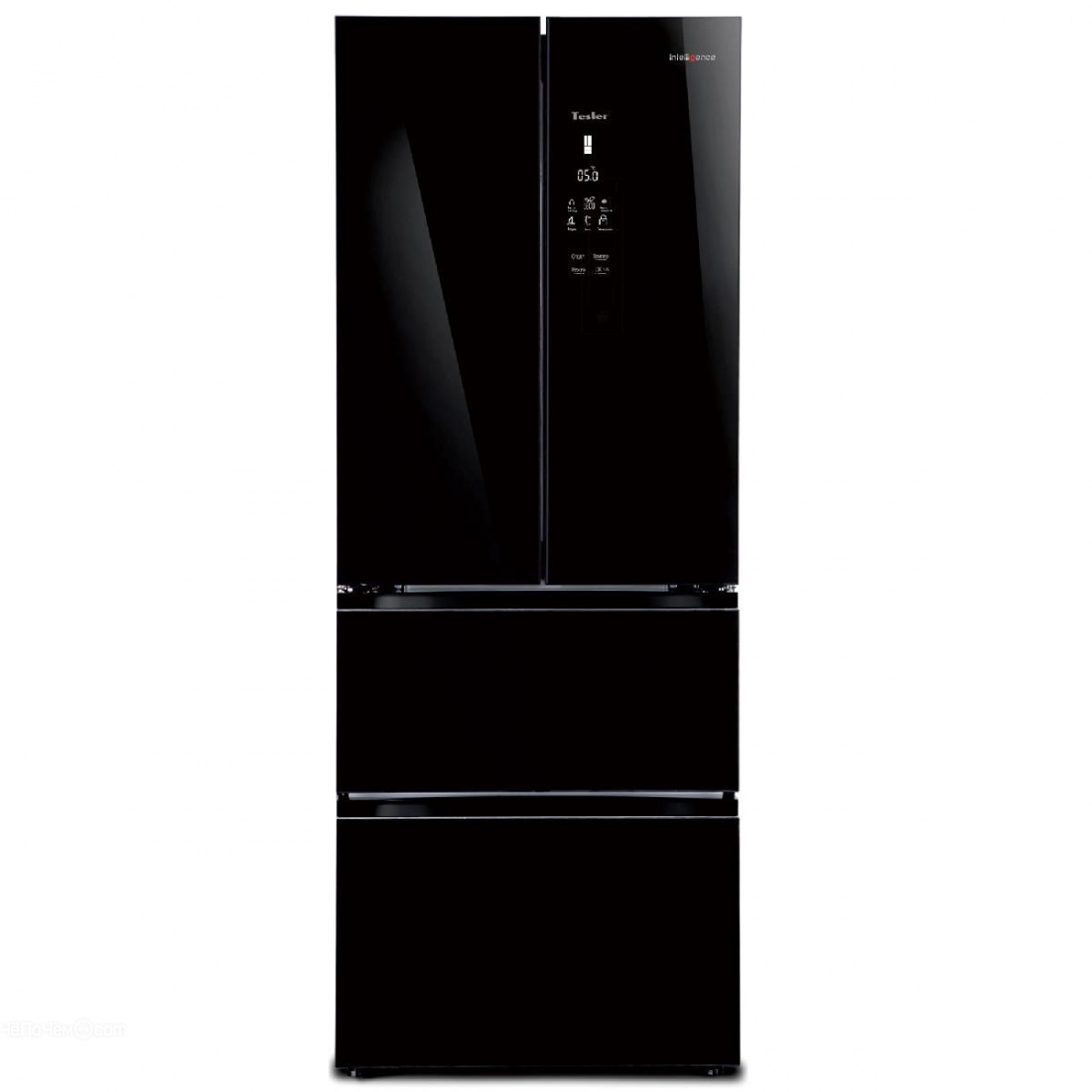 Холодильник Weissgauff WFD 486 NFB черный