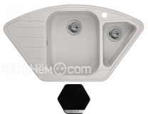 Кухонная мойка WEISSGAUFF corner 890 eco granit черный