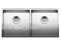 Кухонная мойка Blanco CLARON 400/400-U нерж.сталь зеркальная полировка с отв. арм. InFino (арт.52161