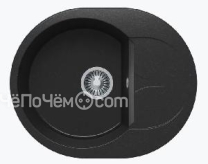 Кухонная мойка POLYGRAN Atol-620 №16 чёрный