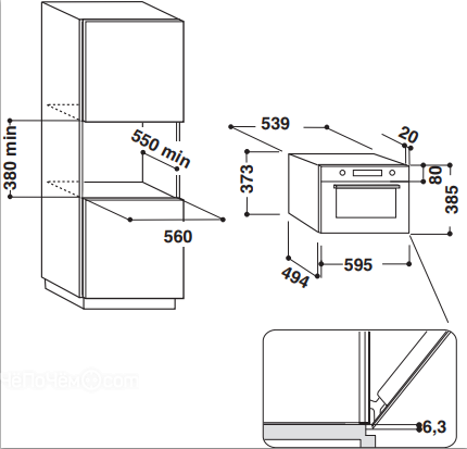 Микроволновая печь Whirlpool W7 MD440