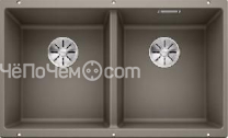 Кухонная мойка Blanco SUBLINE 350/350-U SILGRANIT серый беж с отв.арм. InFino (арт.523581)
