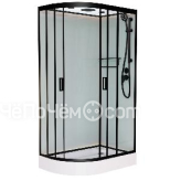 Душевая кабина FRANK F418R Black низкий поддон