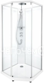 Душевая кабина IDO Showerama 10-5 Comfort 100х100 пятиугольная аллюминий/прозрачное стекло (131.404.