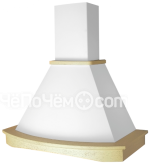 Вытяжка ELIKOR ротонда 90 (беж/дуб выбеленный)