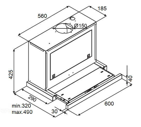 Вытяжка KUPPERSBERG SLIMBOX 60 X