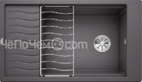 Кухонная мойка Blanco Elon XL 8 S SILGRANIT PuraDur клапан-автомат InFino® темная скала гранит 52486