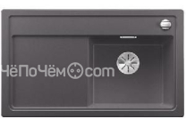 Кухонная мойка Blanco ZENAR 45S чаша справа клапан-автомат InFino темная скала гранит 523710