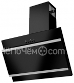 Вытяжка MAUNFELD tower g 50 black+satin strips (черный+черное стекло+сатин вставки)