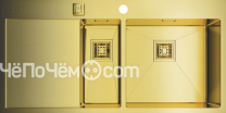 Кухонная мойка OMOIKIRI Akisame 100-2-LG-R  (4993090)