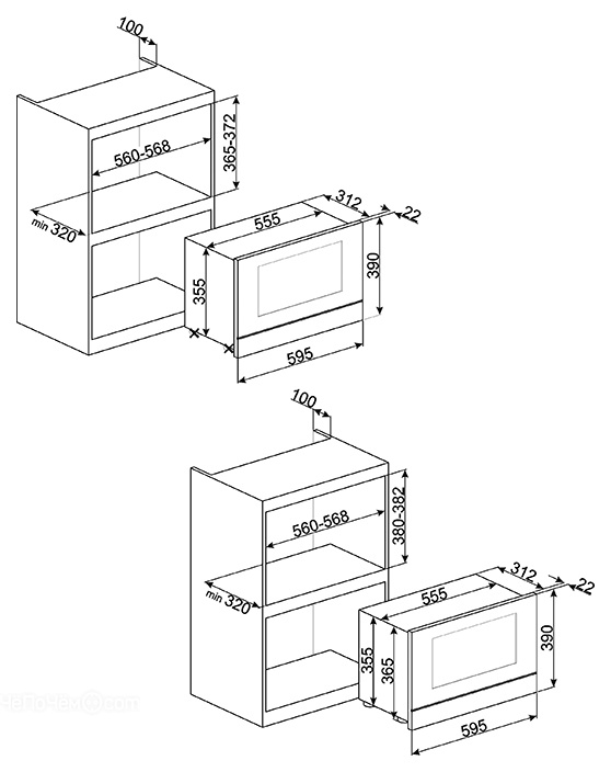 Микроволновая печь SMEG mp122