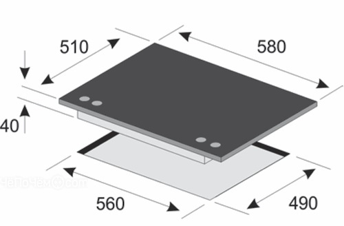 Варочная панель KAISER kcg 6390 turbo romb