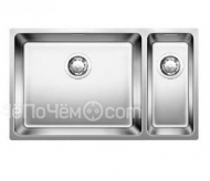 Кухонная мойка Blanco ANDANO 500/180-U нерж.сталь полированная с отв. арм. InFino, левая (арт.522991