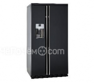 Холодильник IO MABE ORGS2DFFFNM черный, ручки золото/бронза