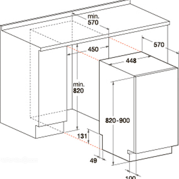 Посудомоечная машина HOTPOINT-ARISTON LSTF 7M019 C