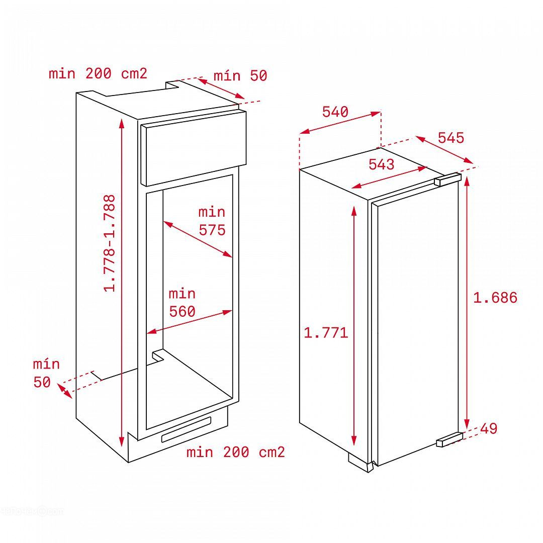 Морозильная камера TEKA TGI2 200 NF 113500002