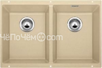 Кухонная мойка Blanco SUBLINE 350/350-U SILGRANIT отводная арматура InFino® шампань гранит 523580