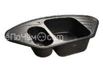 Кухонная мойка GRANFEST Corner GF-C960E черный