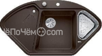 Кухонная мойка BLANCO 521260  DELTA SIRANIT КОФЕ С КЛАПАНОМ-АВТОМАТОМ