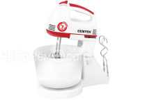 Миксер CENTEK CT-1113 белый/красный