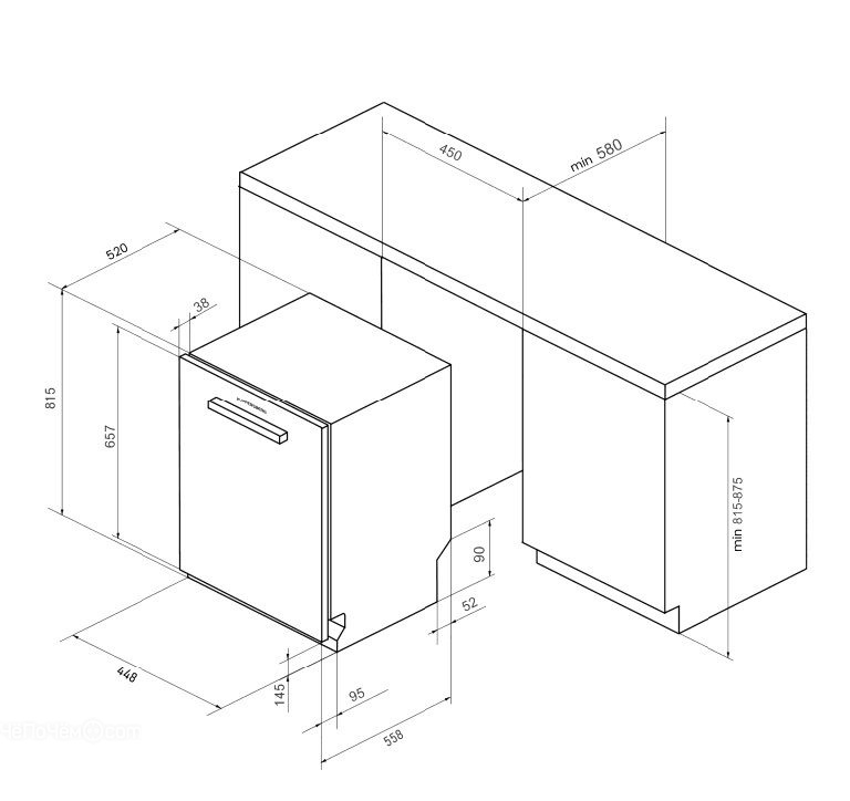 Посудомоечная машина KUPPERSBERG GS 4555