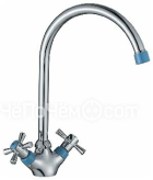 Смеситель DECOROOM DR51028 синий/хром