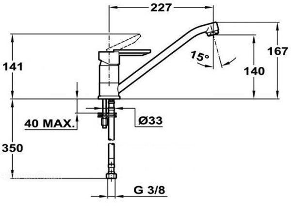 Смеситель TEKA ml хром (81911362)