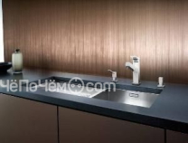 Кухонная мойка BLANCO 521605 BLANCO ZEROX 400/550-Т-U чаша слева нерж. сталь зерка