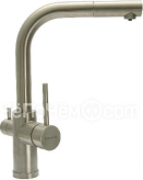 Смеситель FLORENTINA КРИСТАЛЛ SS нержавеющая сталь 333.33H.2123.900