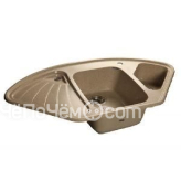 Кухонная мойка GRANFEST Corner GF-C1040E (1040х570) Песочный 302 угловая 430134