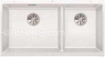 Кухонная мойка Blanco SUBLINE 480/320-U отводная арматура InFino® белый гранит 523588
