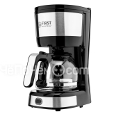Кофеварка FIRST 5464-4 Black/Steel