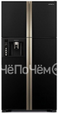 Холодильник HITACHI r-w722 fpu1 gbk черное стекло
