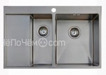 Кухонная мойка SEAMAN Eco Marino SMB-7851DLS с клапан-автоматом нержавеющая сталь