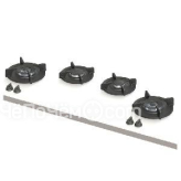 Встраиваемая газовая система Reginox PITT Модуль DRUM 4 конфорки 43468